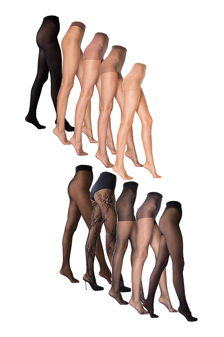 10'lu Ekonomik Fit 15 Siyah Külotlu Çorap